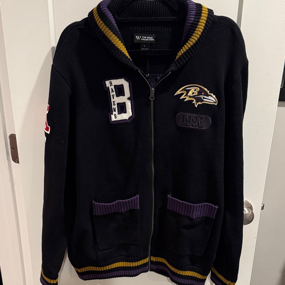 Ravens NFL apparel sweater  see pictures. NWT